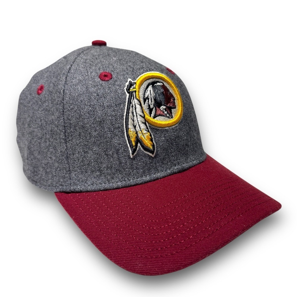 New Era 39Thirty Washington Redskins Hat Flex Fit S/M Wool Gray Blockhead NWOT